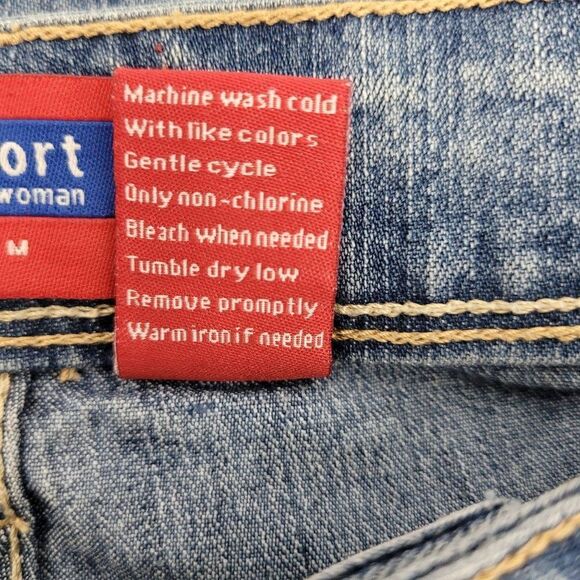 Vintage 90's Westport High-rise Wide Leg Jeans 20W Embordered Stonewash Hippy - Picture 13 of 15